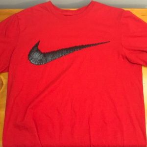 Red nike t-shirt